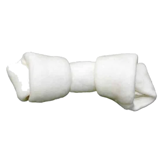 Os noué en peau blanche pour chien, 10-12 et 20-22 cm