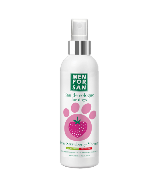 Eau de Cologne pour chien Menforsan fraise