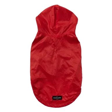 Imperméable réversible pour chien FuzzYard Flipside rouge et noir