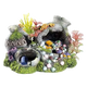Jarres et plantes sur rochers décoration aquarium