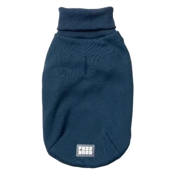 Pull col roulé pour chien FuzzYard Stevie bleu marine