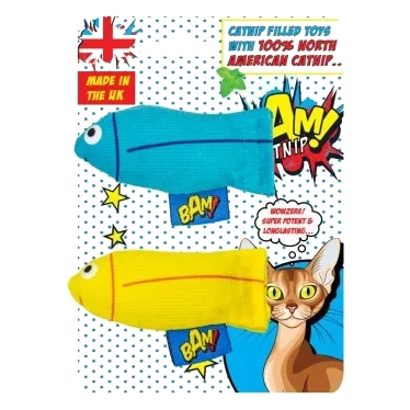 Jouet pour chat à l'herbe à chat BAM! Tiddler, lot de 2