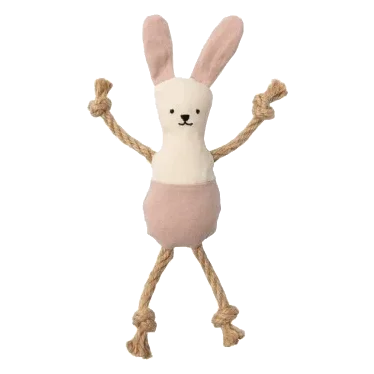 Jouet à l'herbe à chat FuzzYard Life lapin Soft Blush