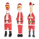 Père Noël en latex pour chien, 23 cm