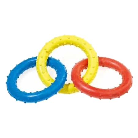 Jouet à tirer Classic Triple Ring pour chien, 190 mm