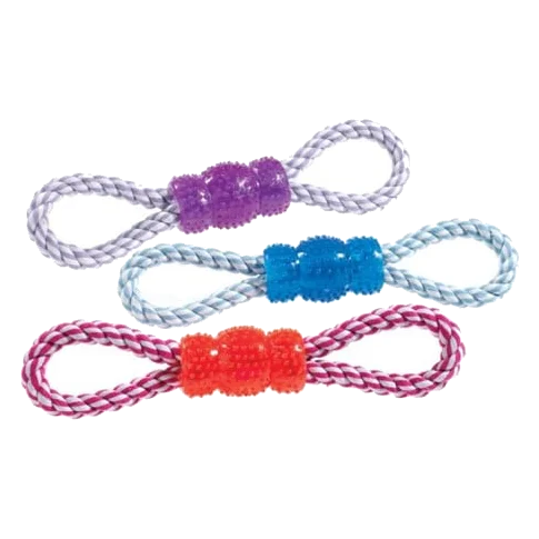 Jouet à tirer en vinyle avec corde pour chien Classic, 240 mm