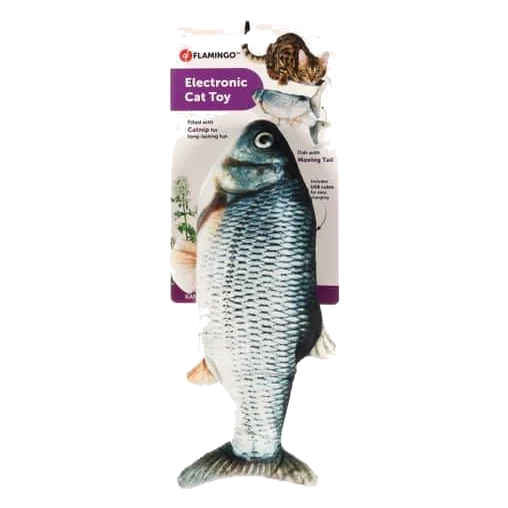 Poisson électronique à queue mobile pour chat