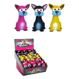 Chat en latex jouet pour chien, 11 cm
