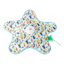 Jouet interactif pour chat en forme d'étoile avec plume, motif multicolore