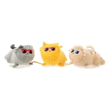 Jouet pour chat à l'herbe à chat FuzzYard Cool Cats, lot de 3 sur ficelle