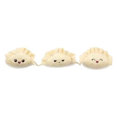 Jouet pour chat à l'herbe à chat FuzzYard Dumplings, lot de 3 sur ficelle