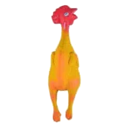 Jouet poulet en latex 14 cm pour chien
