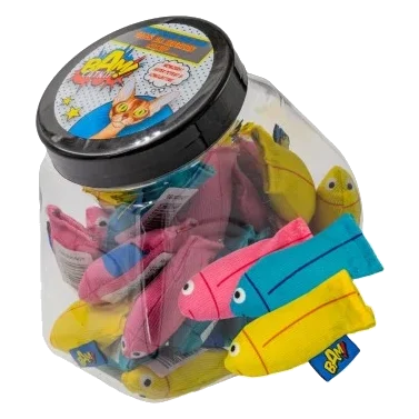 Jouets à l'herbe à chat BAM! Tiddler (lot de 30)