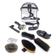 Kit de aseo para caballos de 10 piezas con cepillos, peines y mochila