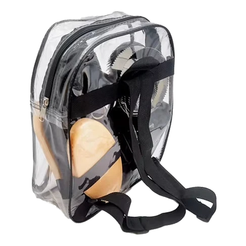 Mochila transparente del kit de aseo para caballos