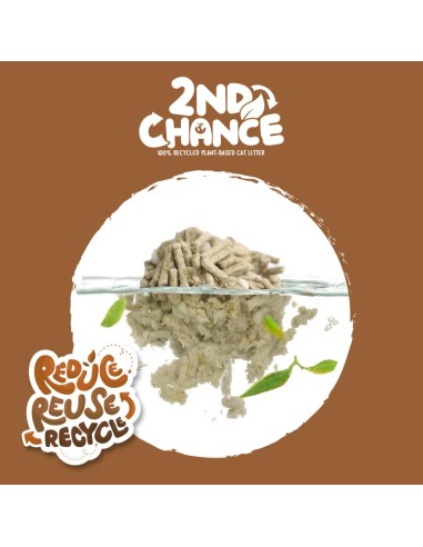 Litière agglomérante pour chat Kit Cat 2nd Chance café 7 L