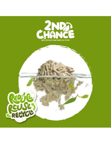 Litière agglomérante pour chat Kit Cat 2nd Chance thé vert 7 L