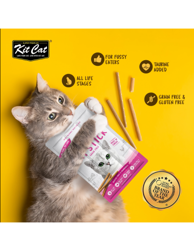 Friandise pour chat Kit Cat Cat Stick saumon et fruits de mer 15 g