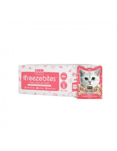 Friandise lyophilisée pour chat Kit Cat FreezeBites thon 15 g