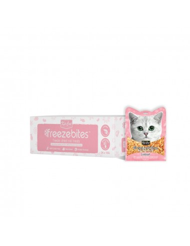 Friandise lyophilisée pour chat Kit Cat FreezeBites crevettes 10 g