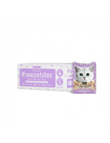 Friandise lyophilisée pour chat Kit Cat FreezeBites poulet 15 g