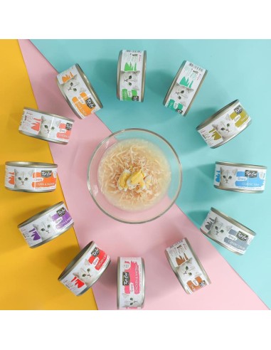 Pâtée pour chat en sauce Kit Cat Gravy thon et saumon 70 g