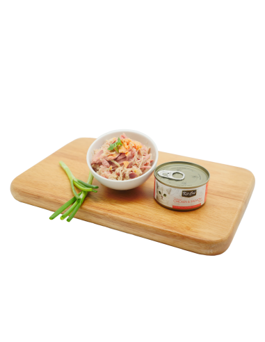 Pâtée pour chat en gelée Kit Cat Toppers poulet et saumon 80 g