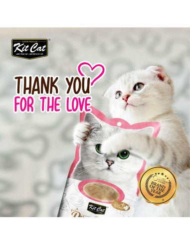 Friandise crémeuse pour chat Kit Cat PurrPuree thon et saumon 60 g