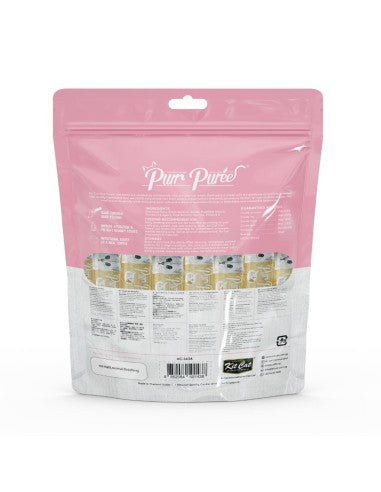 Friandises crémeuses pour chat Kit Cat PurrPuree thon et saumon 40 x 15 g