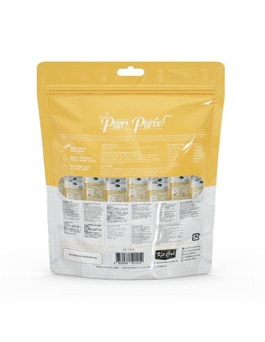 Friandises crémeuses pour chat Kit Cat PurrPuree poulet et fibres 40 x 15 g