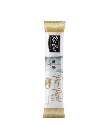 Friandises pour chat Kit Cat PurrPuree poulet et saumon 40 x 15 g