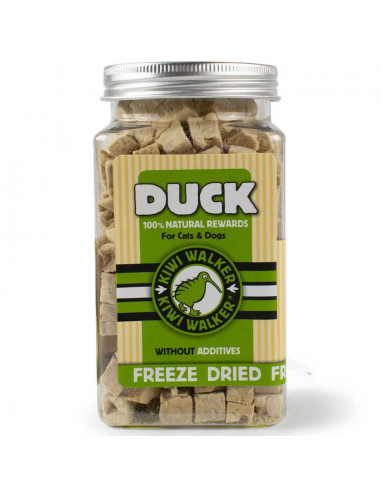 Friandises naturelles chien et chat Kiwi Walker canard 80 g