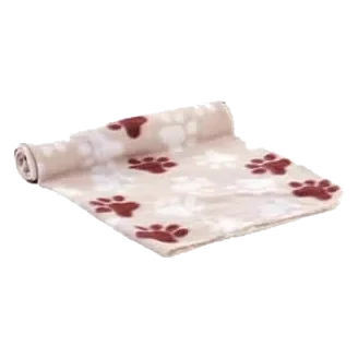 Couverture en laine Esma à pattes pour chien, beige, gris ou noir