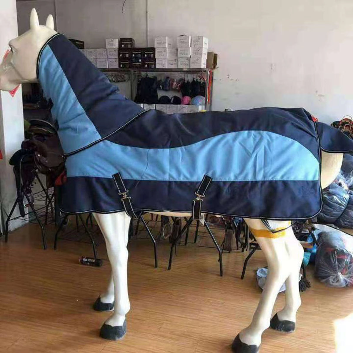 Couverture d'hiver imperméable pour cheval, 3 couleurs – vue 4
