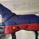 Couverture d'hiver imperméable pour cheval avec couvre-cou