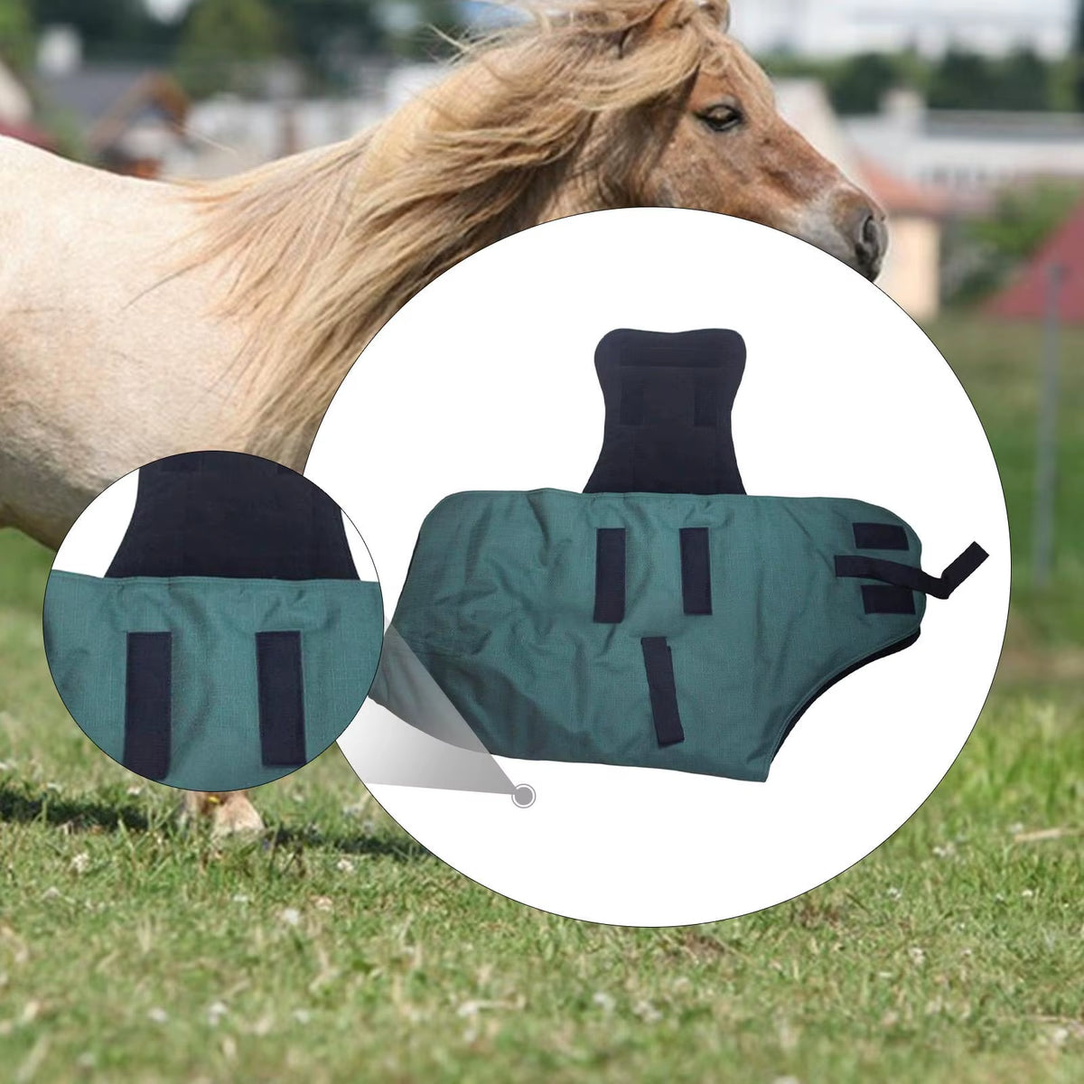 Couverture de pluie imperméable et respirante pour cheval – vue 2