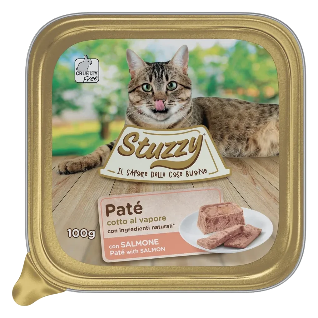 Pâtée chat Mister Stuzzy Cat saumon, barquette 100 g