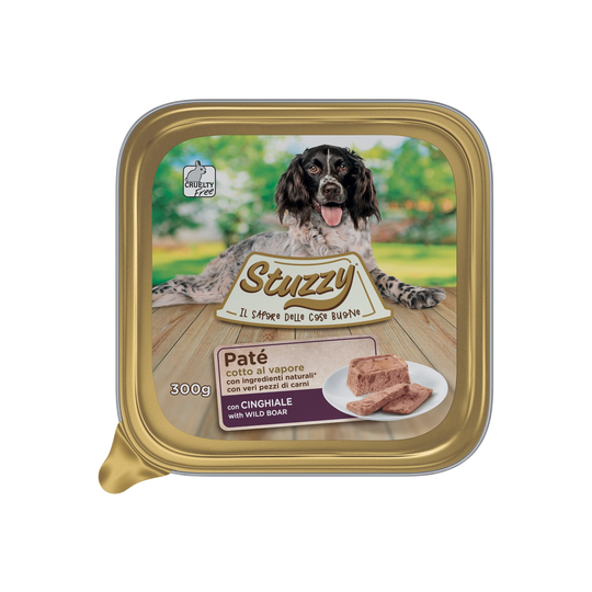 Pâtée chien Mister Stuzzy Dog sanglier, barquette aluminium