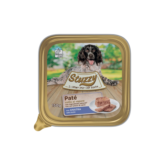 Pâtée chien Mister Stuzzy Dog canard, barquette aluminium