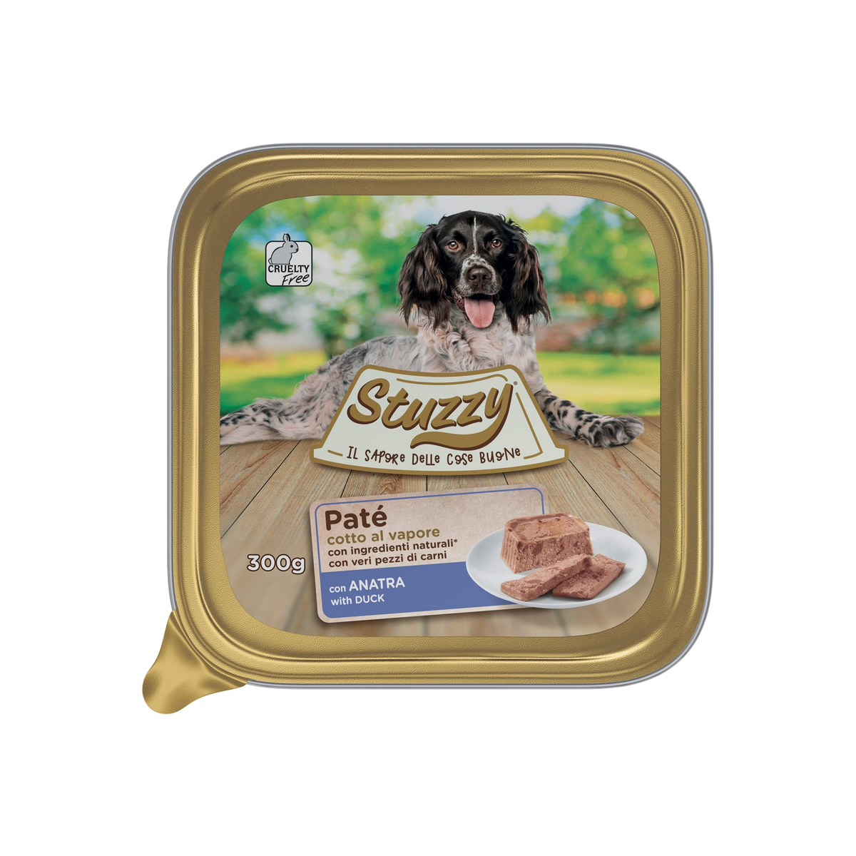 Pâtée chien Mister Stuzzy Dog canard, barquette aluminium