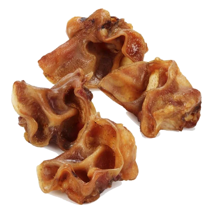 Friandises naturelles chien muscle d'oreille de porc séché, 500 g