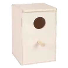 Nichoir en bois pour perruches