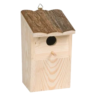 Nichoir vertical en bois pour perruches