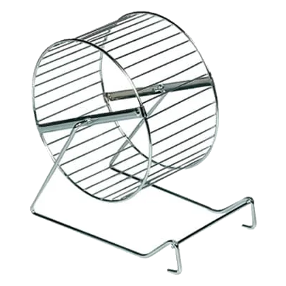 Roue d'exercice en métal pour hamster