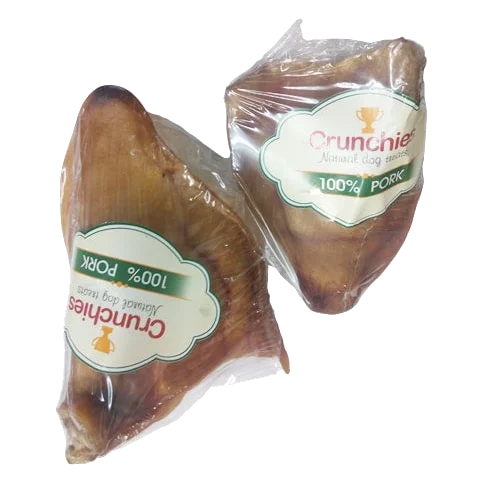 Friandise naturelle chien oreille de porc petite, sous blister