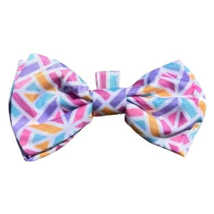Nœud papillon pour chien FuzzYard Bubblegum Burst à velcro