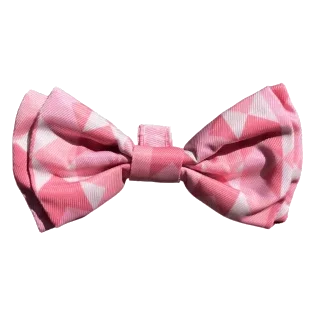 Nœud papillon pour chien FuzzYard Pink Lemonade à velcro