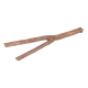 Perchoir en bois en V à visser pour cage, 31 cm