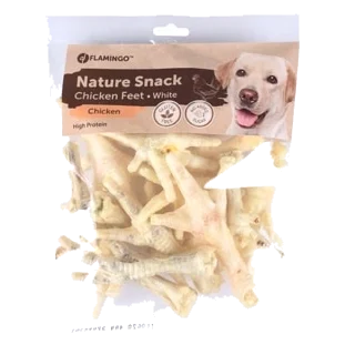 Pattes de poulet blanches Flamingo, friandises pour chien 200 g