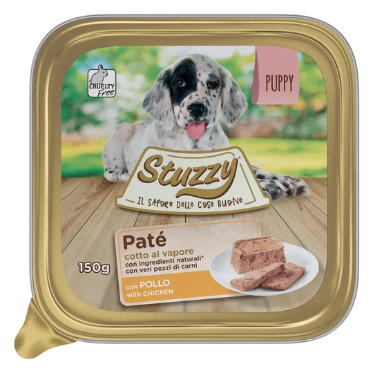 Pâtée pour chiot Stuzzy au poulet, barquette de 150 g